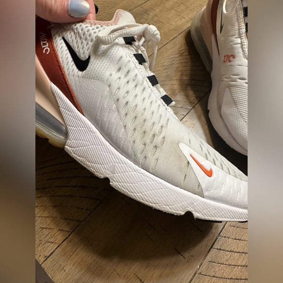 Nike Air Max 270 White Burnt Sunrise Size 8 - Picture 6 of 9